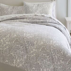 POTTERY BARN ISOBEL FLORAL DUVET COVER - QUEEN